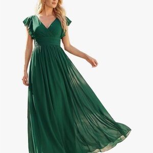 Ever Pretty Forest Green Maxi Dress